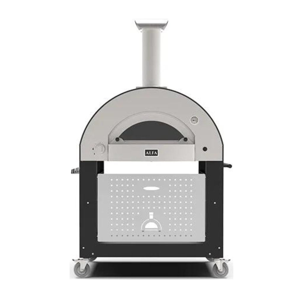 Alfa Forni 4 Pizze Gas Pizza Oven on Base Front View