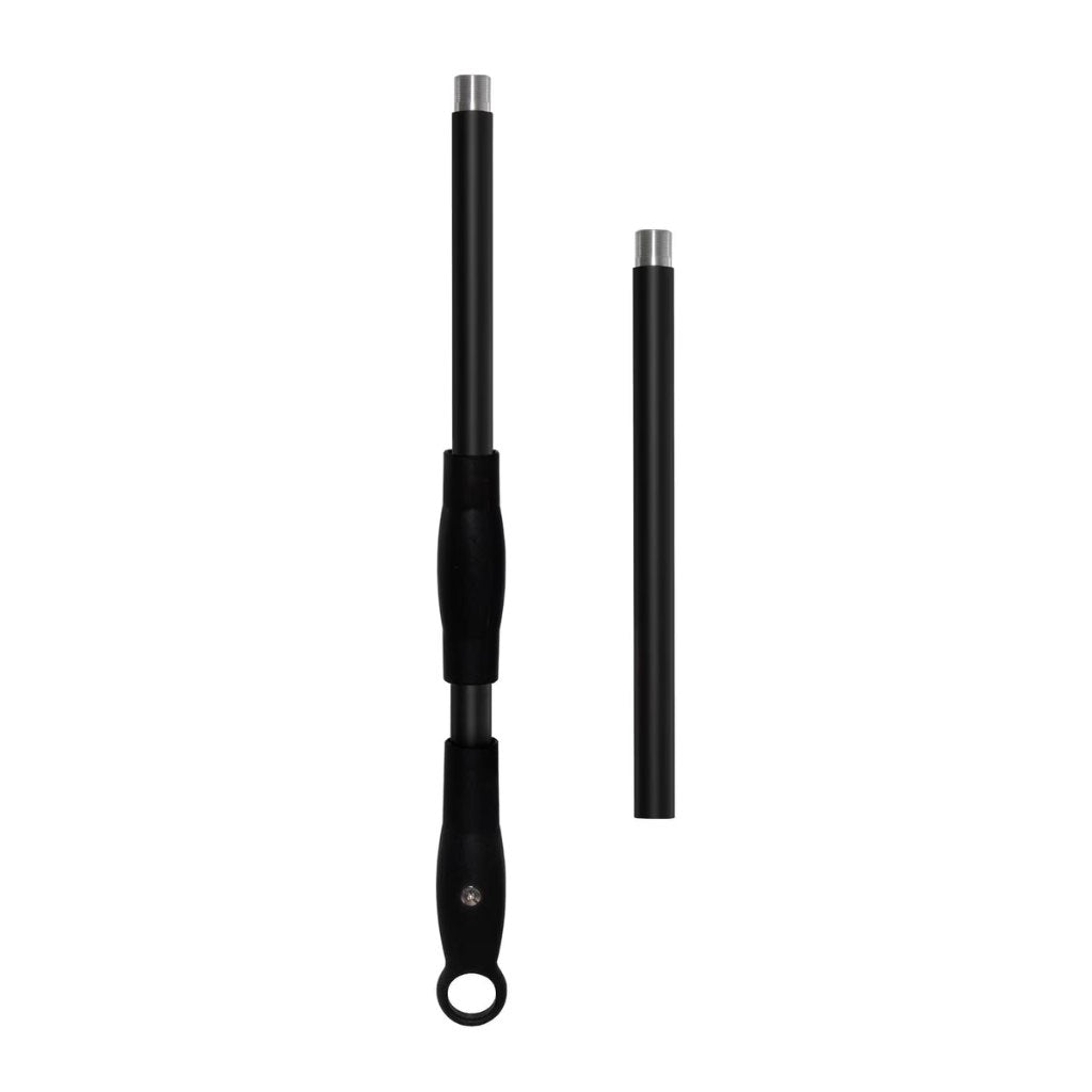 Alfa Forni Pizza Peel close up of black adjustable handle on white background