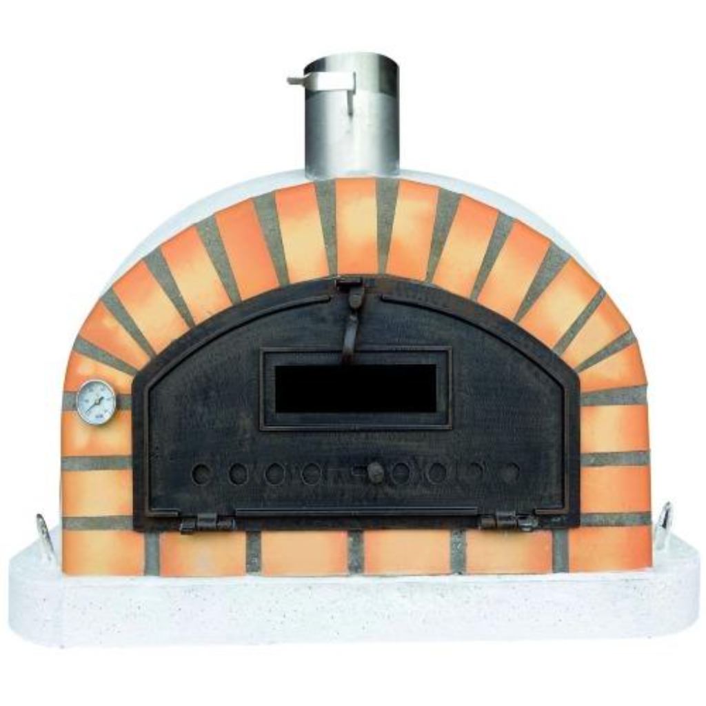 Authentic Pizza Ovens Premium Pizzaioli Countertop Wood Fired Pizza Oven Front View Close Up