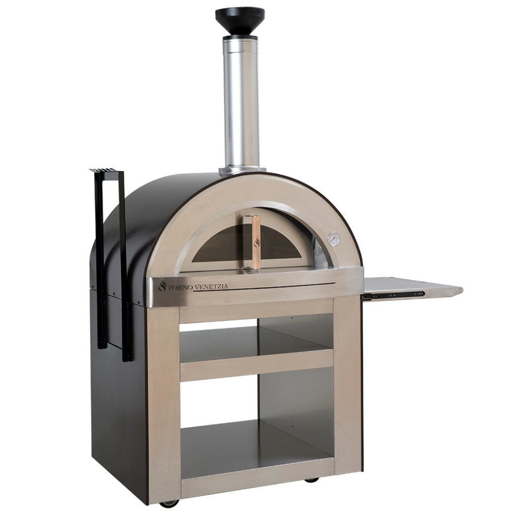 Forno Venetzia Torino 500 Mobile Wood Fired Pizza Oven in Copper