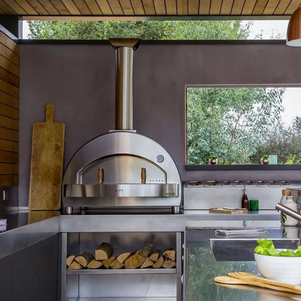 Alfa 4 Pizze Countertop Wood Fired Pizza Oven