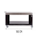 Alfa Forni Table length of the 63 inch ACTAVO 160 model in centimeters on a white background