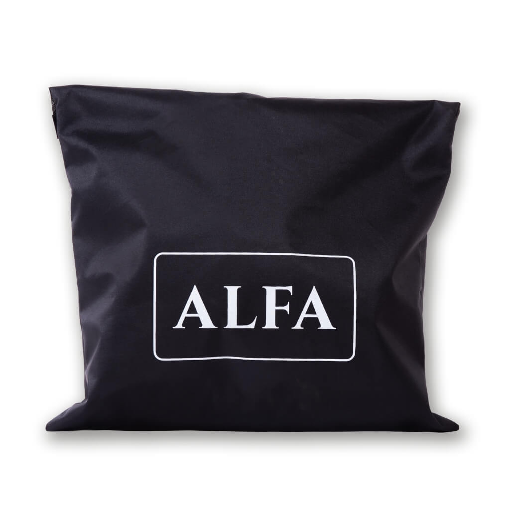 Alfa Moderno 1 pizza oven cover stored in its carry bag