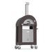 Alfa One Pizza Oven Base in copper with pizza oven installed on top angled view on white background