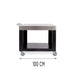 Alfa Pizza Oven Table length of the 40 inch ACTAVO 100 model in centimeters on a white background