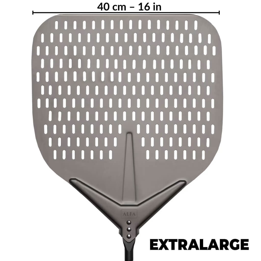 Extra Large Alfa pizza peel set with a 40 cm peel for large pizza ovens