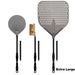 Extra Large Alfa Pizza Peel Set with its pizza peel, turning peel, and brush