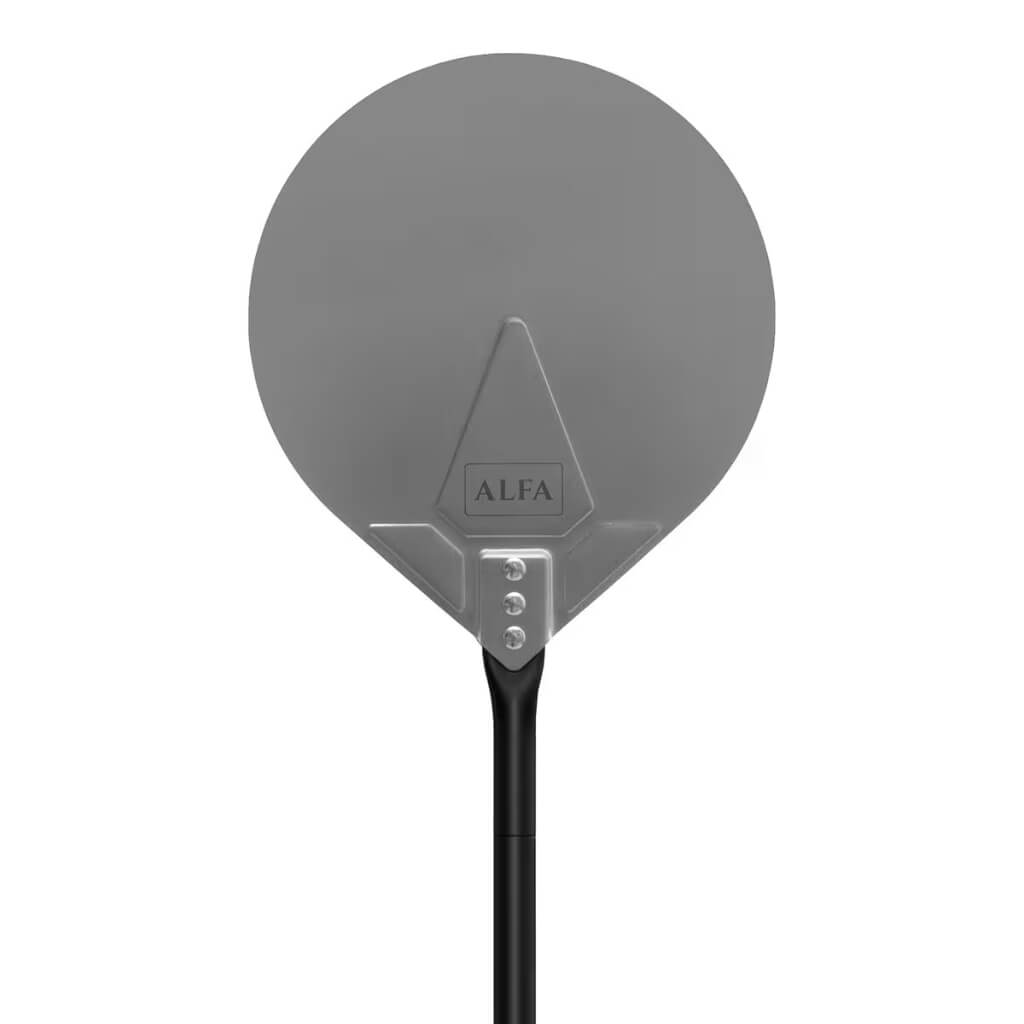 Round stainless steel turning peel from the Alfa Pizza Peel Set