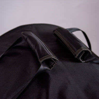 Alfa Portable Pizza Oven Cover Close Up View of Black Handles for Carrying