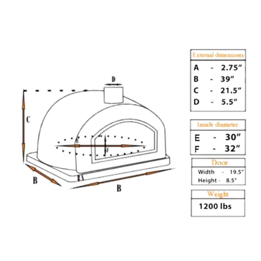 Buena Ventura Sierra Premium Pizza Oven