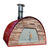 Authentic Pizza Ovens Maximus Prime Countertop Wood Fired Pizza Oven in Red PRIMER Close Up View