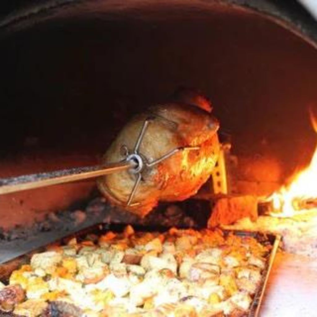 Brick Oven Rotisserie Spit