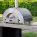 Forno Alfa Classico 2 Pizze pizza oven on stainless steel preparation table in backyard