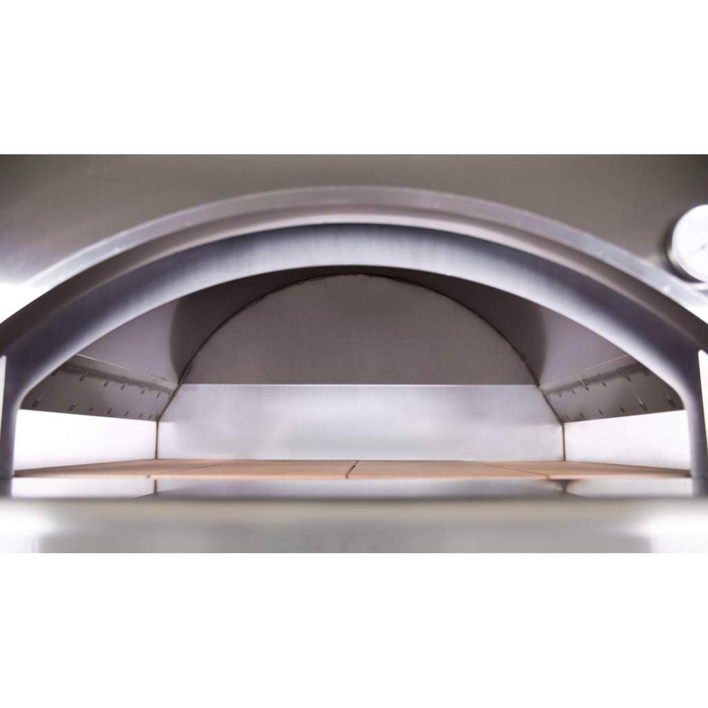Alfa Forni 4 Pizze Mobile Wood Fired Pizza Oven Inside View