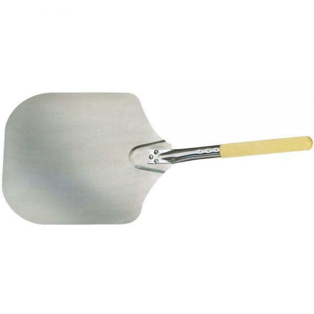 Authentic Pizza Ovens 12" x 14" Aluminum Pizza Peel With 19" Wood Handle