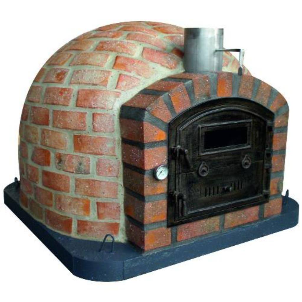 Authentic Pizza Ovens Premium Lisboa Rustic Finish Countertop Wood Fired Pizza Oven RUSTLISPREM