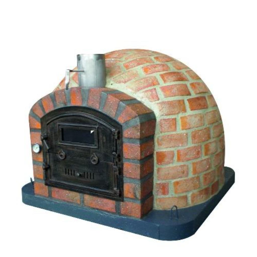 Authentic Pizza Ovens Premium Lisboa Rustic Finish Countertop Wood Fired Pizza Oven Right Side View