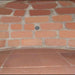 Authentic Pizza Ovens Premium Lisboa Stone Finish Countertop Wood Fired Pizza Oven Inside View of Oven Where Rotisserie Spit Connects to Back of Oven