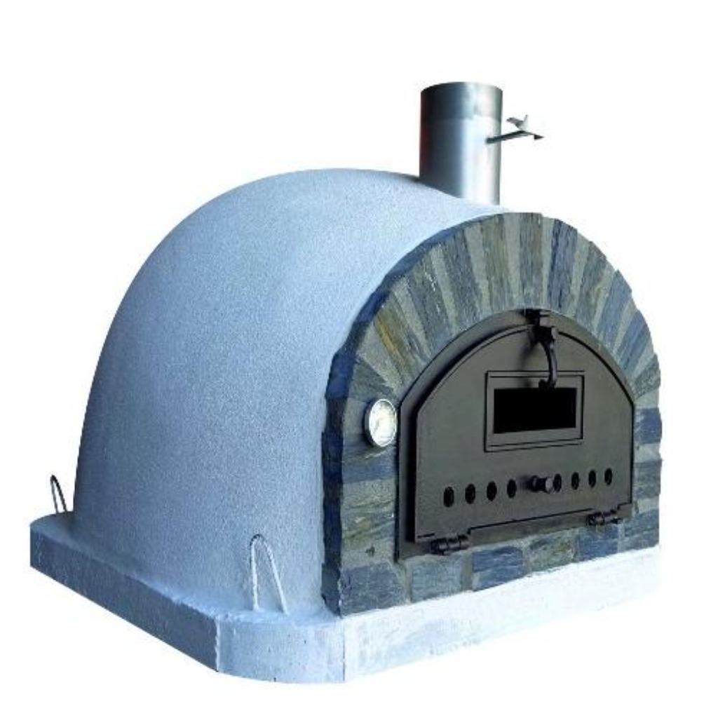 Authentic Pizza Ovens Premium Pizzaioli Stone Arch Countertop Wood Fired Pizza Oven Left Side View