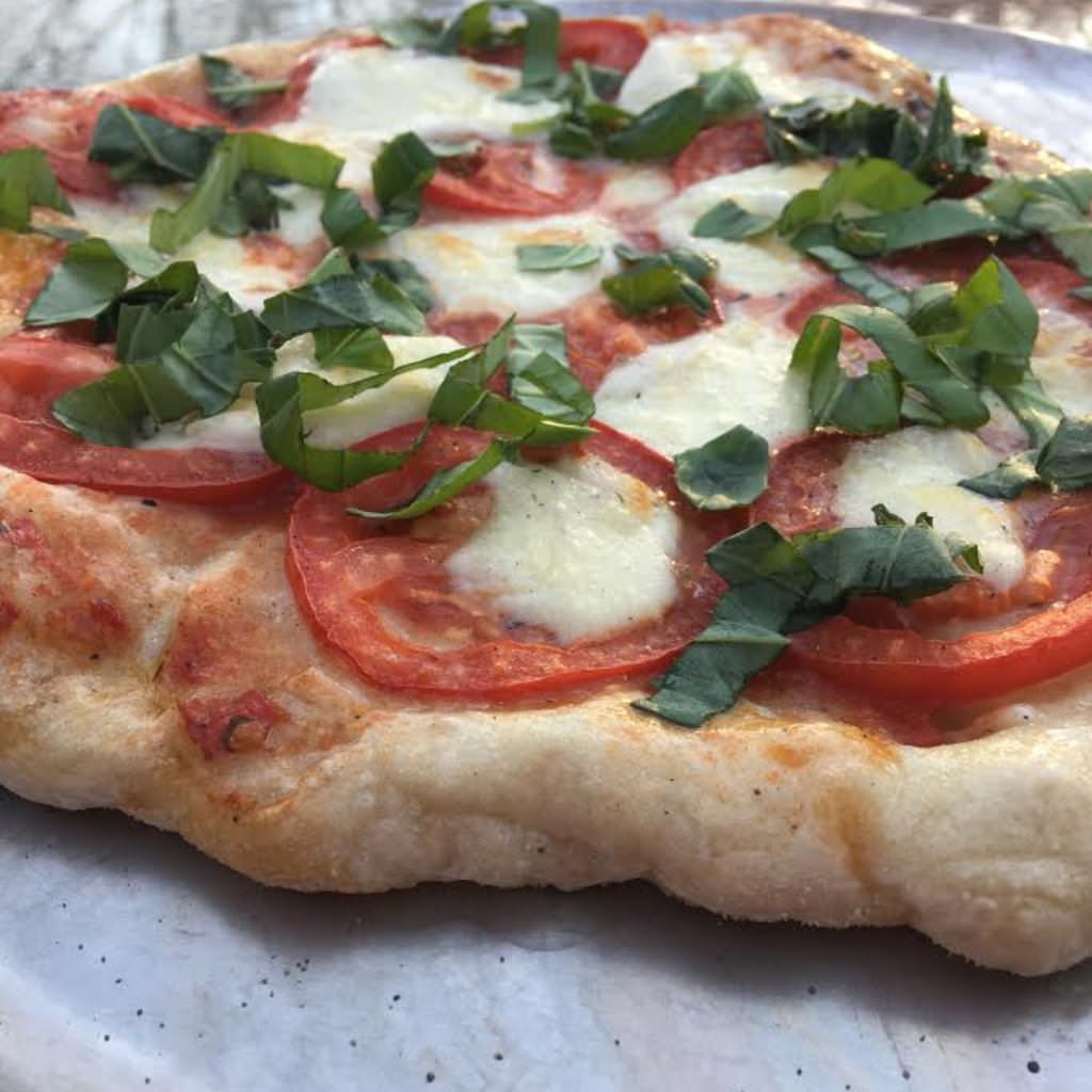 Chicago Brick Oven CBO 1000 Commercial Wood Fired Pizza Oven Kit Cooked Neapolitan Pizza