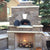 Chicago Brick Oven CBO 500 Wood Fired Pizza Oven Kit Custom Back Patio Residential Build with Fireplace