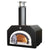 Chicago Brick Oven CBO 750 Countertop Wood Fired Pizza Oven in Black Solar CBO-O-CT-750-BS with Door Open Cooking Bread