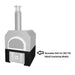 Chicago Brick Oven CBO 750 Hybrid Countertop Gas and Wood Fired Pizza Oven Decorative 3 Piece Metal Skirt Installed