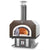 Chicago Brick Oven CBO 750 Hybrid Countertop Gas and Wood Fired Pizza Oven in Copper Vein with Door Open Cooking Bread