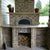 Chicago Brick Oven CBO 750 Hybrid Gas and Wood Fired Pizza Oven DIY Kit Custom Brick Back Porch of Home Installation