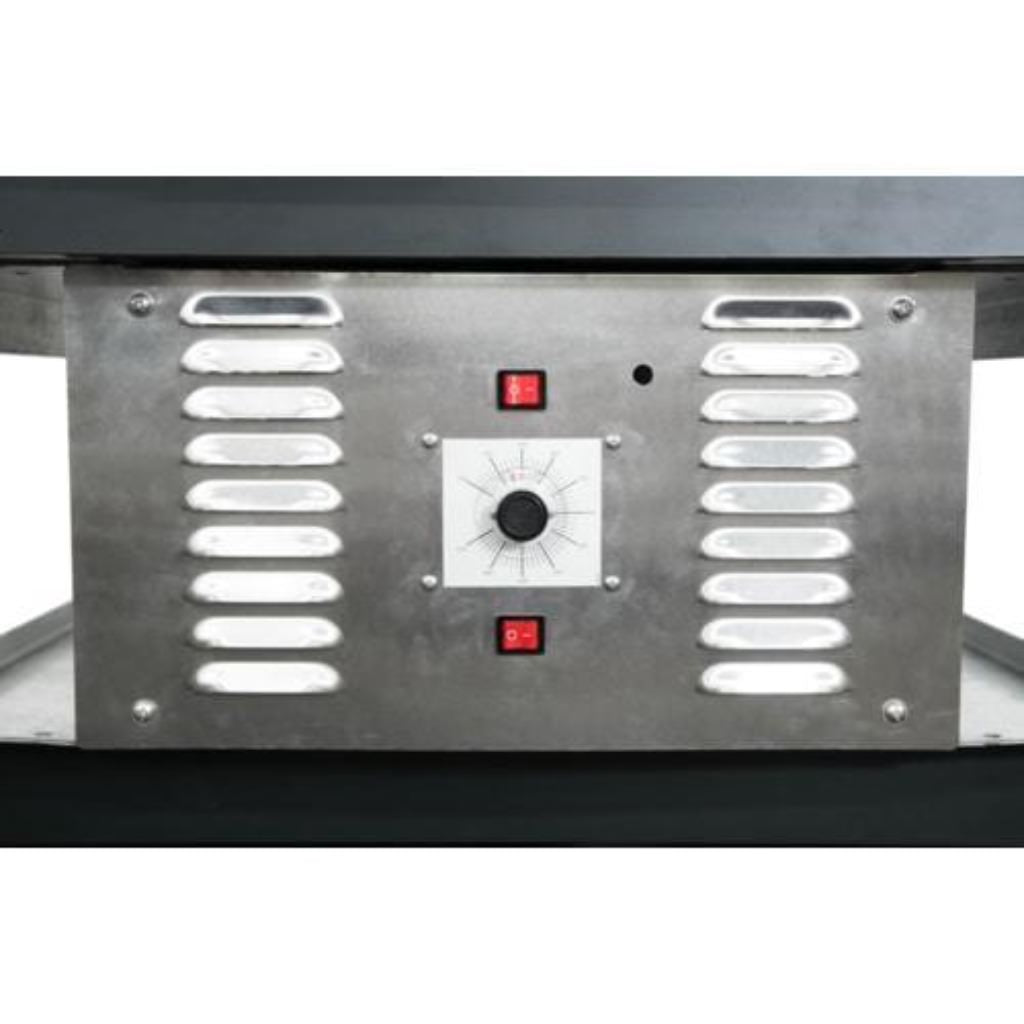 Chicago Brick Oven CBO 750 Hybrid Gas and Wood Fired Pizza Oven DIY Kit Gas Control Panel Close Up View