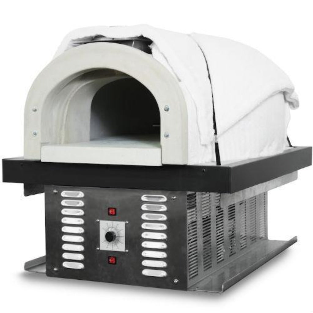 Chicago Brick Oven CBO 750 Hybrid Gas and Wood Fired Pizza Oven DIY Kit Right Side View Close Up