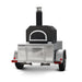 Chicago Brick Oven CBO 750 Commercial Wood Fired Pizza Oven Trailer in Black Solar Front View