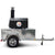 Chicago Brick Oven CBO 750 Commercial Wood Fired Pizza Oven Trailer in Black Solar with Logo Side View