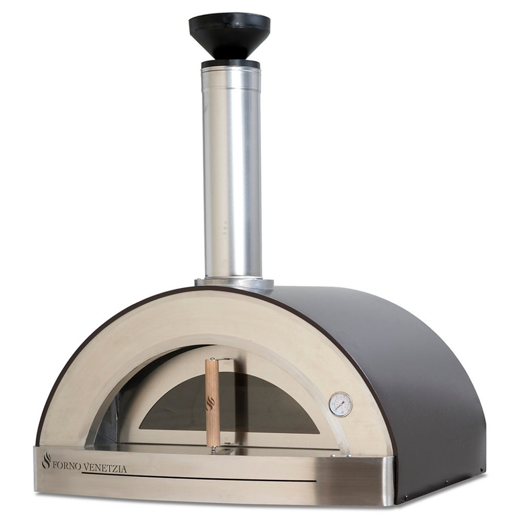 Forno Venetzia Torino 200 Countertop Wood Fired Pizza Oven in Copper Front Facing.