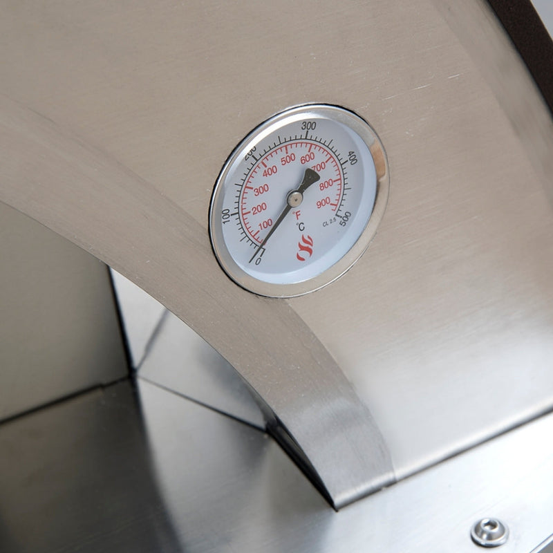 Forno Venetzia Torino 200 Countertop Wood Fired Pizza Oven Thermometer.